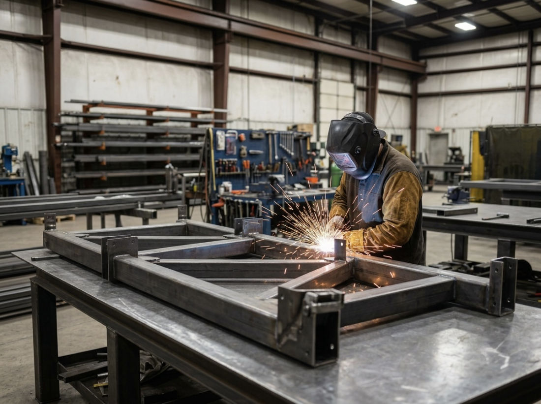 Custom metal fabrication completed in the SOLID ARCPG shop